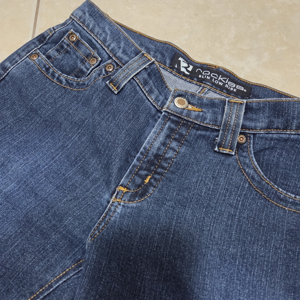Womens Rockies Slim Low Rise Denim Jeans - Picture 5 of 10